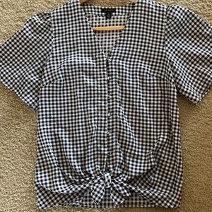 Ann Taylor Checkered Blouse